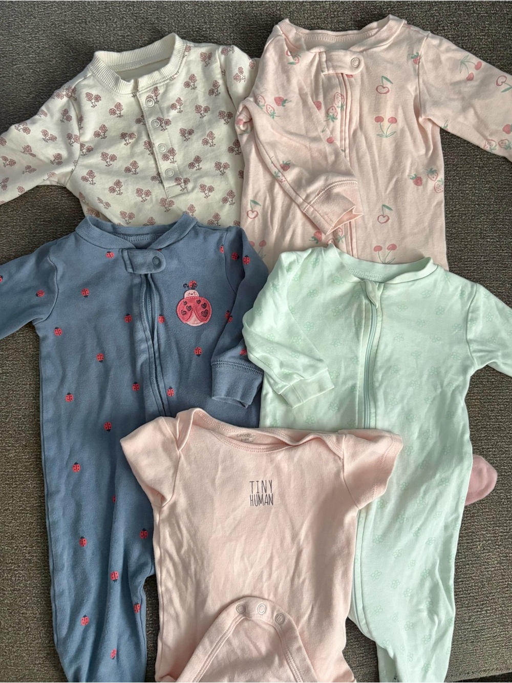 *2 FOR $35* Baby Girls' Onesie & Footies 3-6 Months - 6 Months